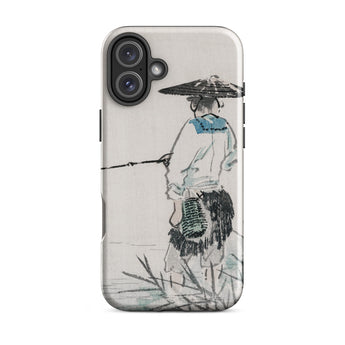 Japanese Fisherman - Kono Bairei Phone Case Phone Case Asian Art Kōno Bairei’s Masterful Woodblock Artistry, Bairei Art, Iphone Toby Leon