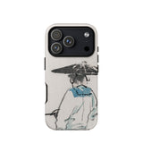 Japanese Fisherman - Kono Bairei Phone Case Minimalist Phone Case Delicate Ink-wash Illustration Figure Traditional Kōno Bairei’s Masterful