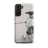 Japanese Fisherman - Kono Bairei Phone Case Sleek Minimalist Phone Case Traditional Ink-wash Painting Fisherman Kōno Bairei’s Masterful