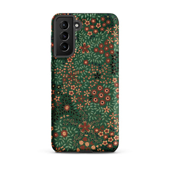 Japanese Floral Pattern - G.a. Audsley Phone Case, Samsung Galaxy S21 Plus / Matte, Mobile Cases, Toby Leon