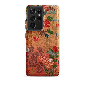 Japanese Flower Fan Pattern 1 - G.a. Audsley Phone Case, Samsung Galaxy S21 Ultra / Matte, Mobile Cases, Toby Leon
