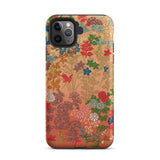 Japanese Flower Fan Pattern 1 - G.a. Audsley Phone Case Iphone 11 Pro Max / Matte Floral Patterned Phone Case Twilight Meadow Unfurls,