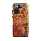 Japanese Flower Fan Pattern 1 - G.a. Audsley Phone Case Samsung Galaxy S20 Fe / Matte Vibrant Intricately Designed Phone Case Dense Floral