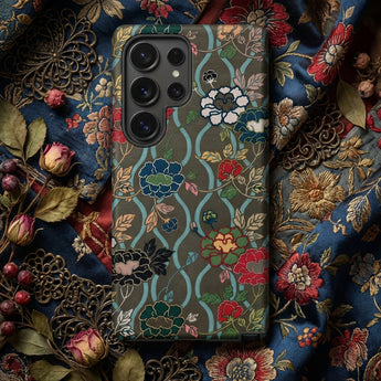 Japanese Flower Fan Pattern 2 - G.a. Audsley Phone Case, Mobile Cases, Toby Leon