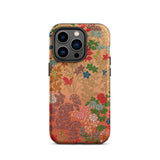 Japanese Flower Fan Pattern - G.a. Audsley Iphone Case, 14 Pro / Matte, Floral Patterned Phone Case
