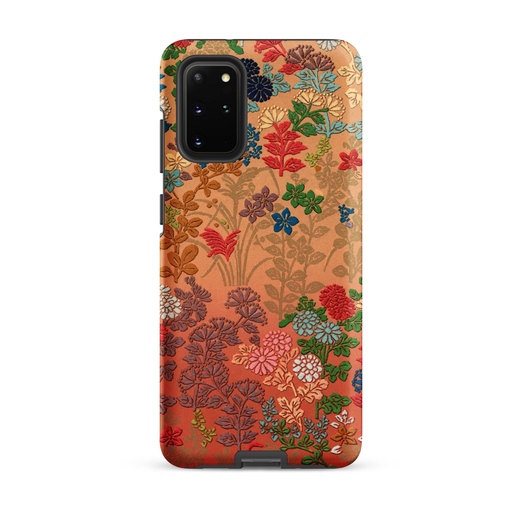 Japanese Flower Fan Pattern - G.a. Audsley Samsung Case, Galaxy S20 Plus / Matte, Phone Case Floral Pattern Camera Cutouts