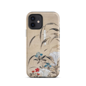 Japanese Flowers - Tawaraya Sōsetsu Iphone Case, 12 / Matte, Floral-patterned Iphone Case