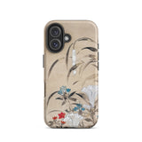 Japanese Flowers - Tawaraya Sōsetsu Iphone Case, 16 / Matte, Floral-patterned Phone Case