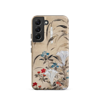 Japanese Flowers - Tawaraya Sōsetsu Phone Case, Samsung Galaxy S22 / Matte, Mobile Cases, Toby Leon