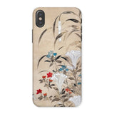 Japanese Flowers - Tawaraya Sōsetsu Iphone Case, x / Matte, Floral-patterned Phone Case