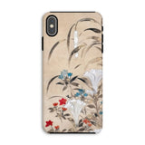 Japanese Flowers - Tawaraya Sōsetsu Iphone Case, Xs Max / Matte, Floral-patterned Phone Case
