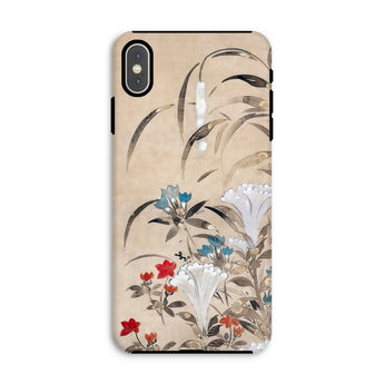 Japanese Flowers - Tawaraya Sōsetsu Iphone Case, Xs Max / Matte, Floral-patterned Phone Case