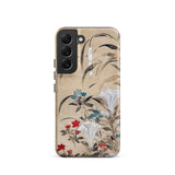 Japanese Flowers - Tawaraya Sōsetsu Phone Case Samsung Galaxy S22 / Matte Beige Phone Case Adorned Delicate Floral Design Red Iphone
