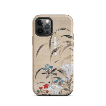 Japanese Flowers - Tawaraya Sōsetsu Phone Case Iphone 12 Pro / Matte Floral-patterned Phone Case Iphone