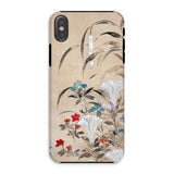 Japanese Flowers - Tawaraya Sōsetsu Phone Case Iphone Xs / Matte Floral-patterned Phone Case Iphone