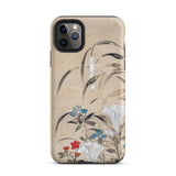 Japanese Flowers - Tawaraya Sōsetsu Phone Case Iphone 11 Pro Max / Matte Floral-patterned Smartphone Case Iphone