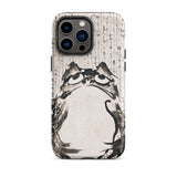 Japanese Frog - Getsuju Phone Case Iphone 14 Pro Max / Matte Phone Case Ink-wash Frog Design Iphone Case, Getsuju Japanese