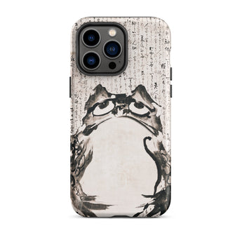 Japanese Frog - Getsuju Phone Case Iphone 14 Pro Max / Matte Phone Case Ink-wash Frog Design Iphone Case, Getsuju Japanese