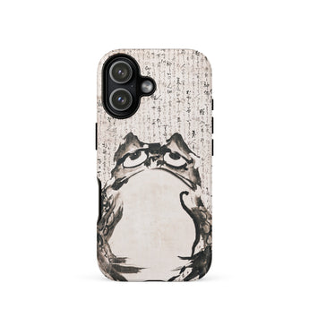Japanese Frog - Getsuju Phone Case Iphone 17 / Matte Iphone 12 Case Frog Design Black White Case, Getsuju Japanese