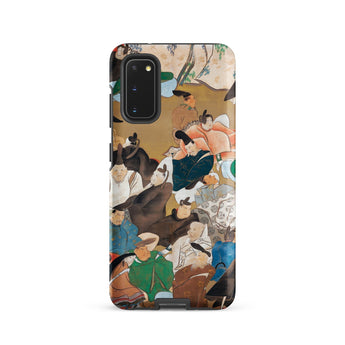 Japanese Poets - Ikeda Koson Heian Period Phone Case Samsung Galaxy S20 / Matte Phone Case Vibrant Traditional Japanese Painting Figures