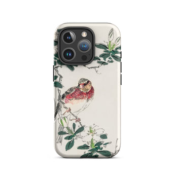 Japanese Rosefinch - Numata Kashu Phone Case Iphone 16 Pro / Matte Bird-themed Smartphone Case Numata Kashu, Scarlet-breasted Finch