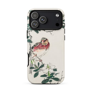 Japanese Rosefinch - Numata Kashu Phone Case Iphone 17 Pro Max / Matte Iphone 13 Pro Max Case Bird Floral Design Numata Kashu,