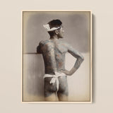 Japanese Wabori Tattoo - S. Ogawa Fine Art Print / Canvas, 12x16’’ / 31x41cm / Natural Frame, Posters Prints & Visual Artwork, Toby Leon