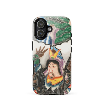 Japanese Warrior Banner - Kakuro Phone Case Iphone 17 / Gloss Vibrant Intricately Illustrated Phone Case Traditional Japanese Warrior