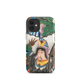 Japanese Warrior Banner - Kakuro Phone Case Iphone 12 Mini / Matte Vibrant Intricately Illustrated Phone Case Traditional Japanese Warrior