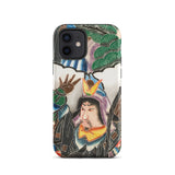 Japanese Warrior Banner - Kakuro Phone Case Iphone 12 / Matte Vibrant Intricately Illustrated Phone Case Traditional Japanese Warrior