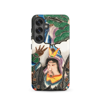 Japanese Warrior Banner - Kakuro Phone Case Samsung Galaxy S25 / Matte Vibrant Intricately Illustrated Phone Case Traditional Japanese