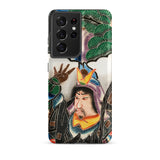 Japanese Warrior Banner - Kakuro Phone Case Samsung Galaxy S21 Ultra / Matte Vibrant Intricately Illustrated Phone Case Traditional