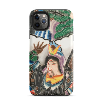 Japanese Warrior Banner - Kakuro Phone Case Iphone 11 Pro Max / Matte Vibrant Intricately Illustrated Phone Case Traditional Japanese