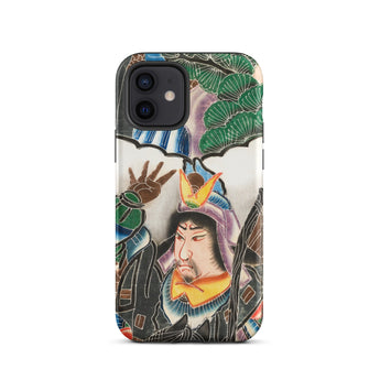 Japanese Warrior Banner - Kakuro Phone Case Iphone 12 / Matte Vibrant Intricately Illustrated Phone Case Traditional Japanese Warrior