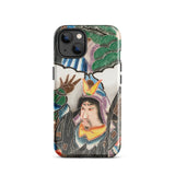 Japanese Warrior Banner - Kakuro Phone Case Iphone 13 / Gloss Vibrant Intricately Illustrated Phone Case Traditional Japanese Warrior