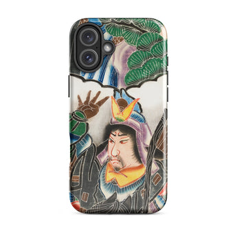 Japanese Warrior Banner - Kakuro Phone Case Iphone 16 Plus / Gloss Vibrant Intricately Illustrated Phone Case Traditional Japanese Warrior