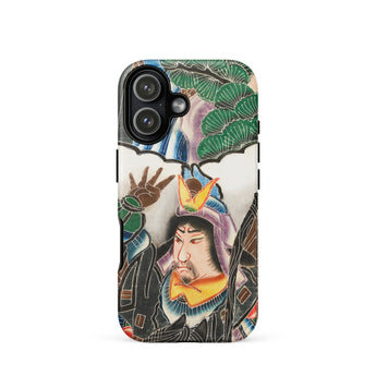 Japanese Warrior Banner - Kakuro Phone Case Iphone 17 / Matte Vibrant Full-color Phone Case Traditional Japanese Warrior Illustration