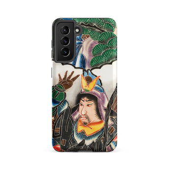 Japanese Warrior Banner - Kakuro Phone Case Samsung Galaxy S21 Fe / Matte Vibrant Intricately Illustrated Phone Case Traditional Japanese