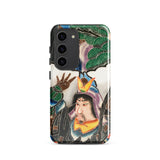 Japanese Warrior Banner - Kakuro Phone Case Samsung Galaxy S23 / Gloss Vibrant Intricately Illustrated Phone Case Traditional Japanese