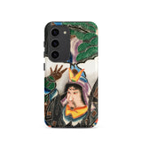 Japanese Warrior Banner - Kakuro Phone Case Samsung Galaxy S23 / Matte Vibrant Intricately Illustrated Phone Case Traditional Japanese
