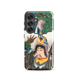Japanese Warrior Banner - Kakuro Phone Case Samsung Galaxy S25 / Gloss Vibrant Intricately Illustrated Phone Case Traditional Japanese