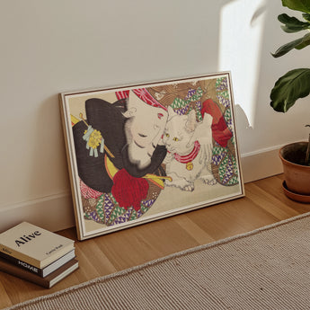 Japanese Woman and Cat - Yoshitoshi Art Print / Canvas, Posters Prints & Visual Artwork, Toby Leon