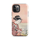 Japanese Woman Picking Chrysanthemum - Suzuki Harunobu Iphone Case, 11 Pro / Gloss, Mobile Phone Cases, Toby Leon