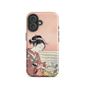 Japanese Woman Picking Chrysanthemum - Suzuki Harunobu Iphone Case, 16 / Matte, Mobile Phone Cases, Toby Leon