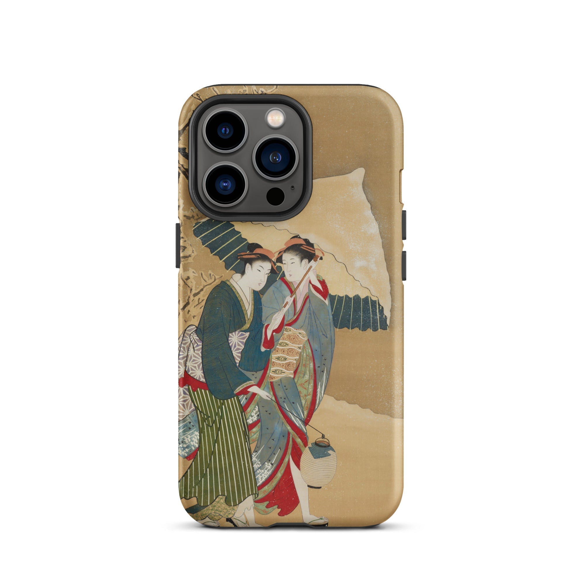 Japanese Women in Snow Shunman Iphone Case, 13 Pro / Matte, Iphone Case Traditional Japanese Art Design