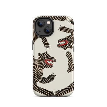Japanese Woodblock Tiger - Taguchi Tomoki Phone Case, Iphone 14 / Matte, Mobile Cases, Toby Leon