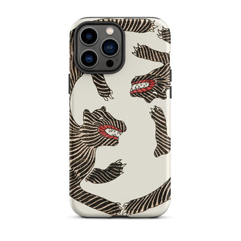 Japanese Woodblock Tiger - Taguchi Tomoki Phone Case Iphone 13 Pro Max / Matte Tiger-striped, Urban Jungles Mobile Cases