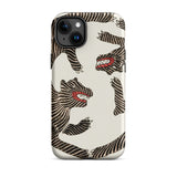 Japanese Woodblock Tiger - Taguchi Tomoki Phone Case Iphone 15 Plus / Matte Phone Case Tiger Pattern Taguchi Tomoki, Japanese Woodblock