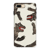 Japanese Woodblock Tiger - Taguchi Tomoki Phone Case Iphone 8 Plus / Matte Phone Case Pattern Striped Toothy Creatures Eels Sea Taguchi