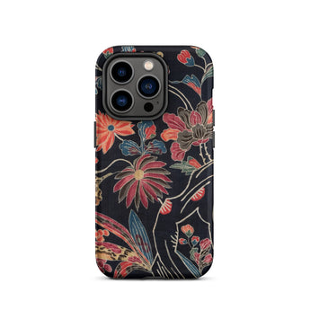 Japanese Wrapping Cloth (uchikui) - Textile Phone Case, Iphone 14 Pro / Matte, Mobile Cases, Toby Leon